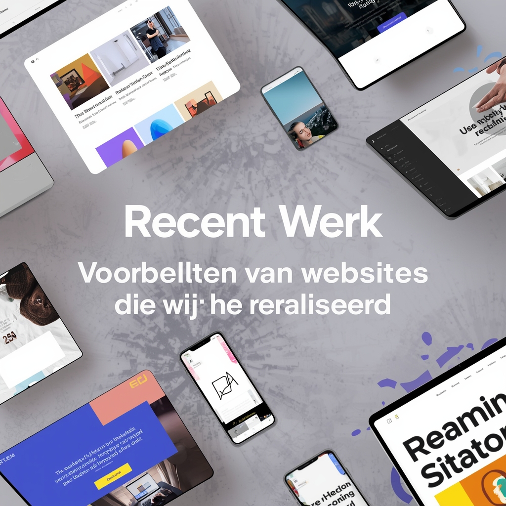 Website project voorbeeld moderne layout